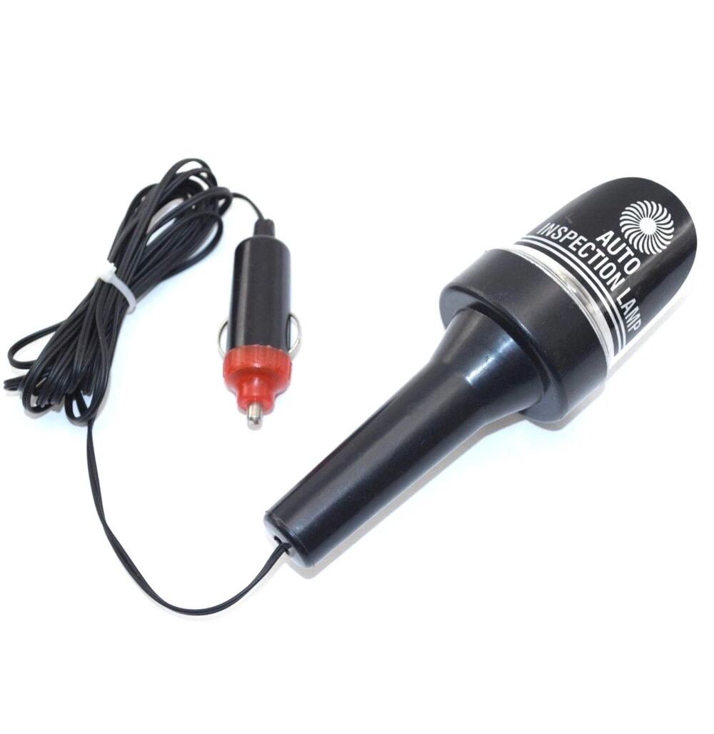 Auto Inspection Lamp - 12 V Volt, Car Plug-in - Flashlight w/ Hanger, Vintage